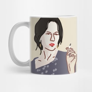 Girl Smoking Mug